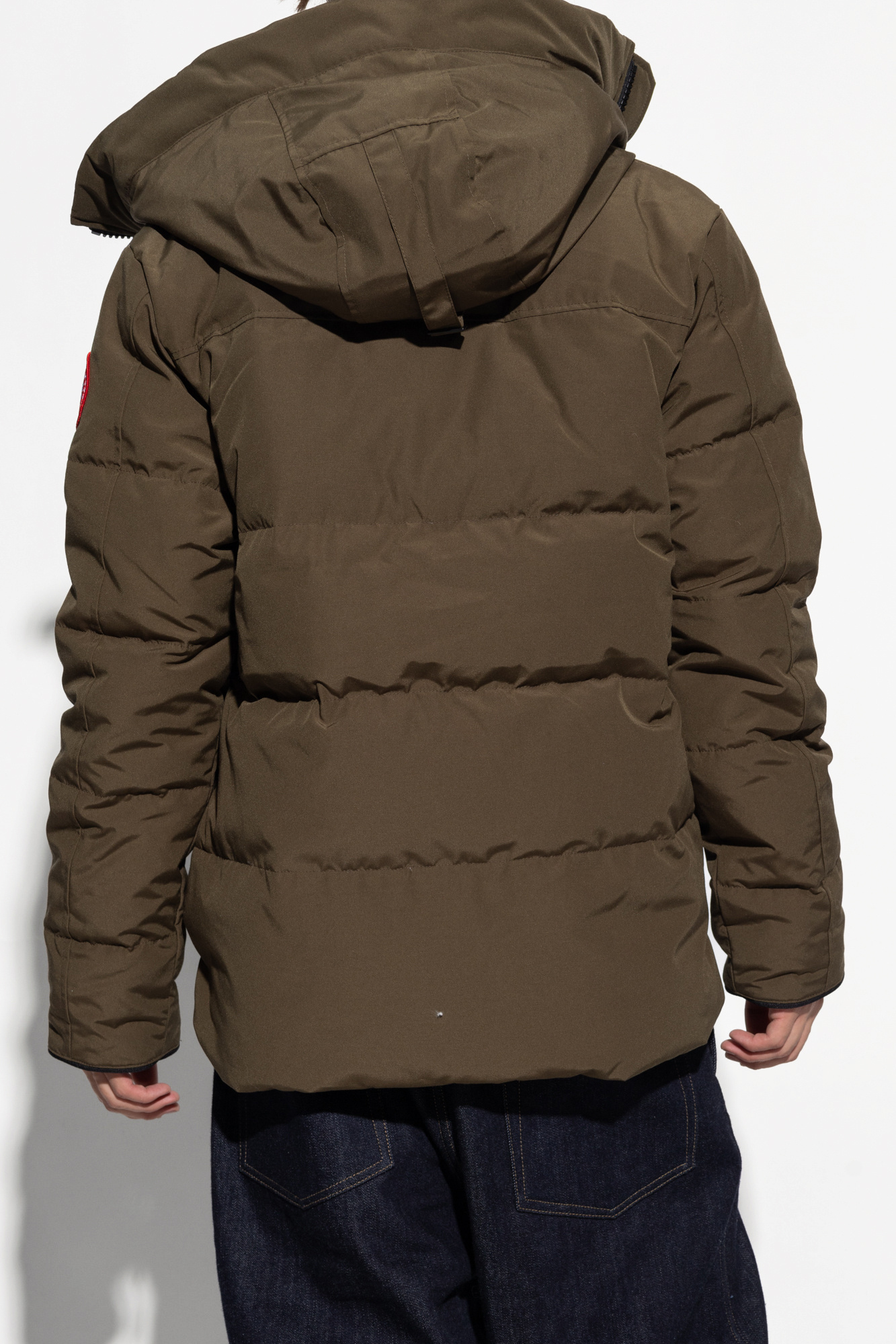 wide collar bomber jacket SchaferandweinerShops Denmark Green McMillan down jacket Canada Goose